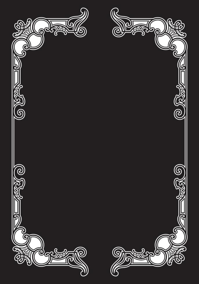 Vectorized Art Nouveau frame Design. vector