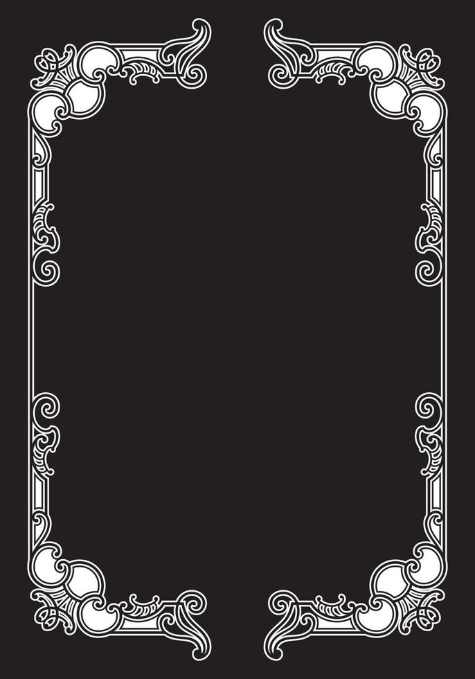 Vectorized Art Nouveau frame Design. vector