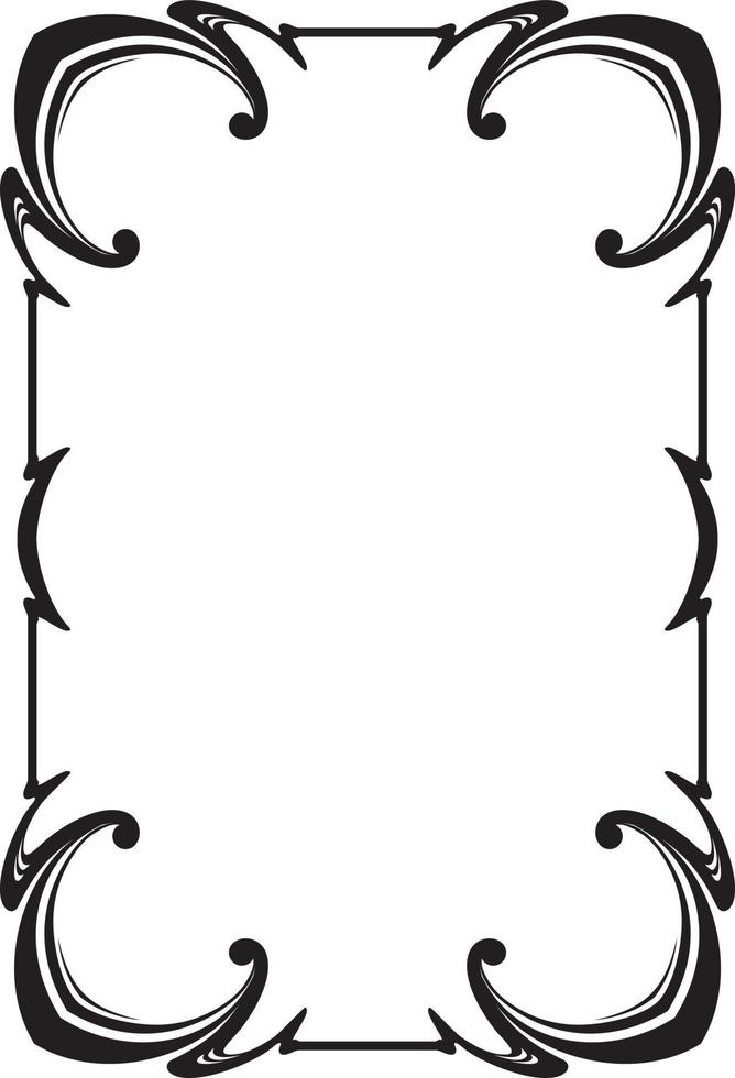 Border frame molding line deco vector label isolated
