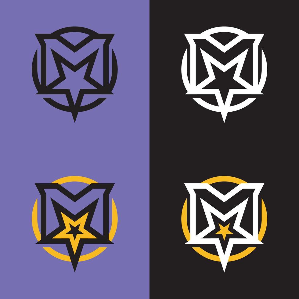Letter M logo vector