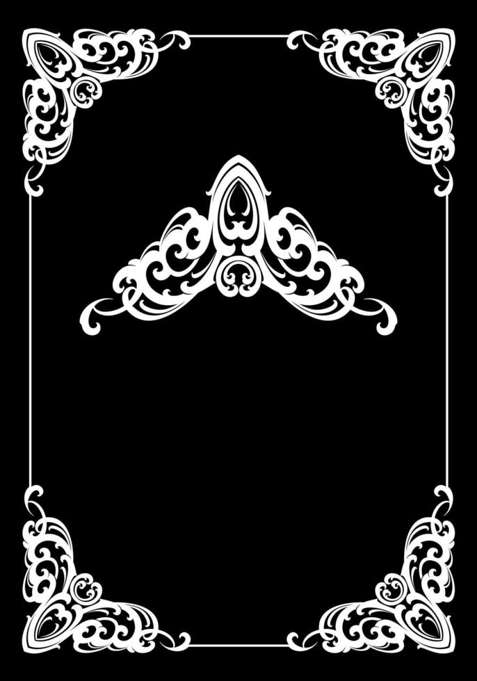 Vectorized Art Nouveau frame Design. vector
