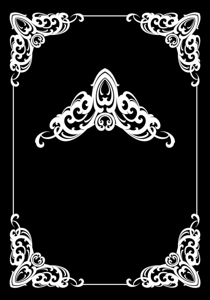 diseño de marco art nouveau vectorizado. vector