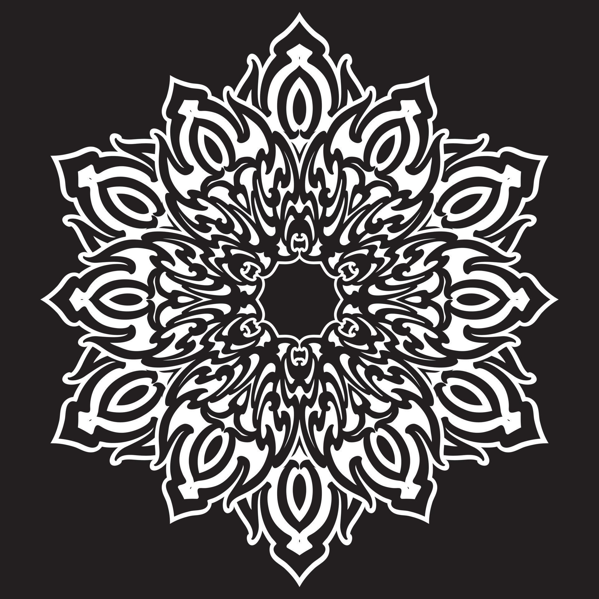 Ethnic eastern circular pattern 7959076 Vector Art at Vecteezy