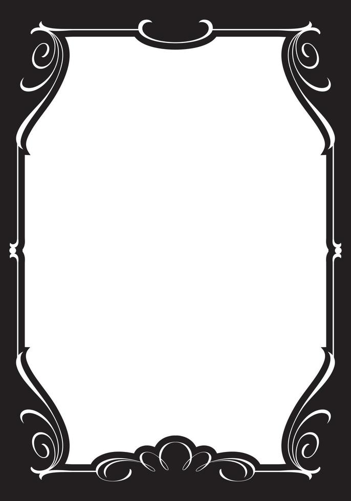 Decorative old-fashioned frame. vector