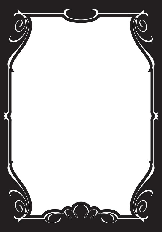 Decorative old-fashioned frame. vector