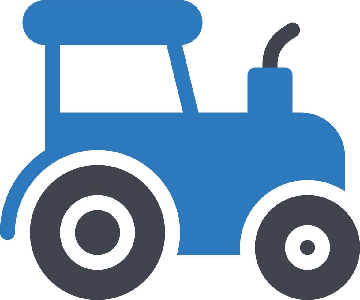 Ilustración de vector de tractor en un fondo. Símbolos de calidad premium. Iconos vectoriales para concepto y diseño gráfico.