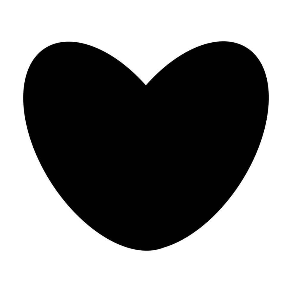 black heart design vector