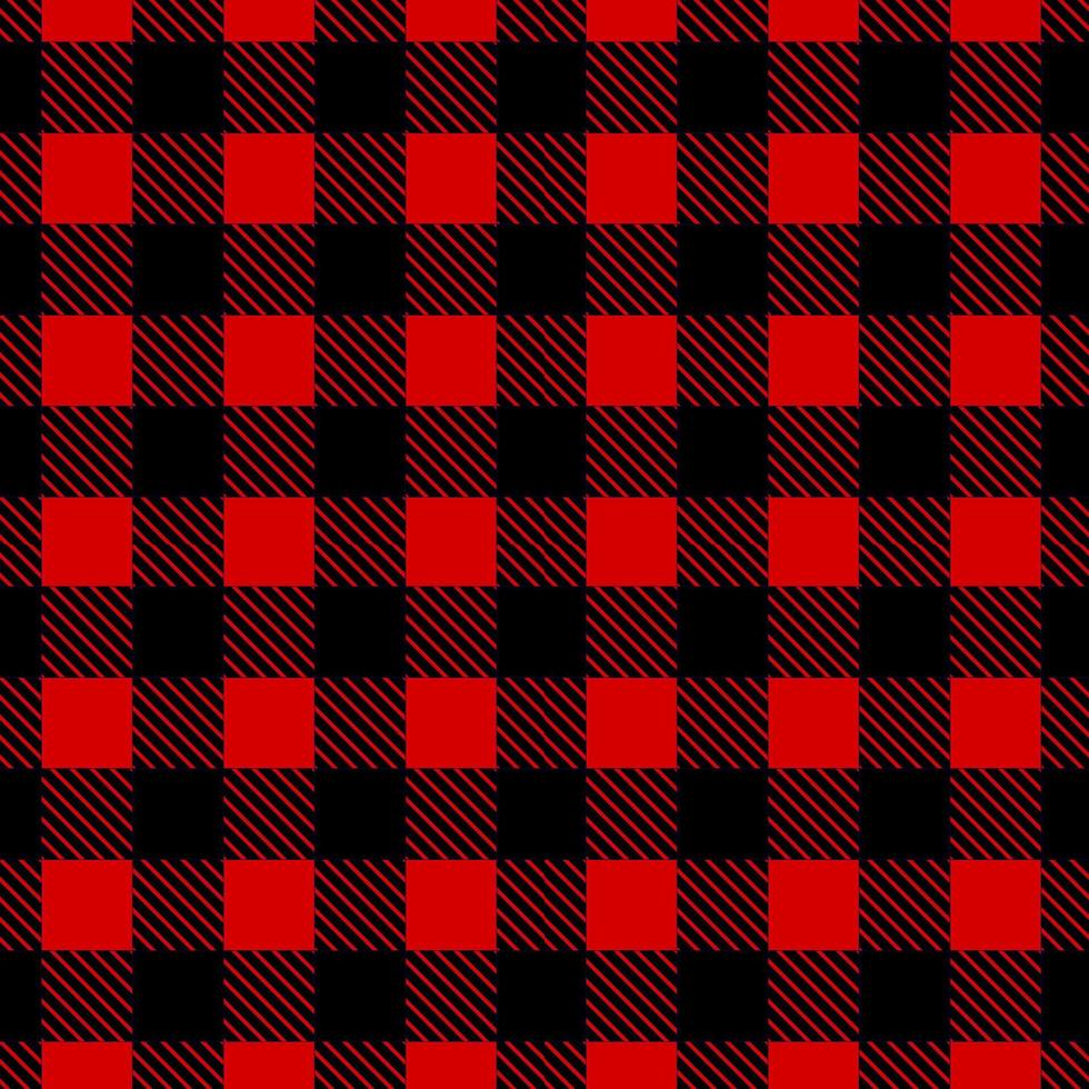 red and black plaid design vector