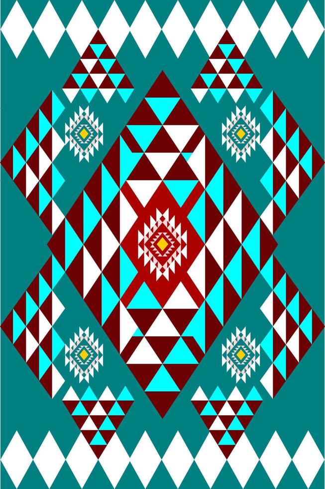 geometric ethnic pattern traditional design vector