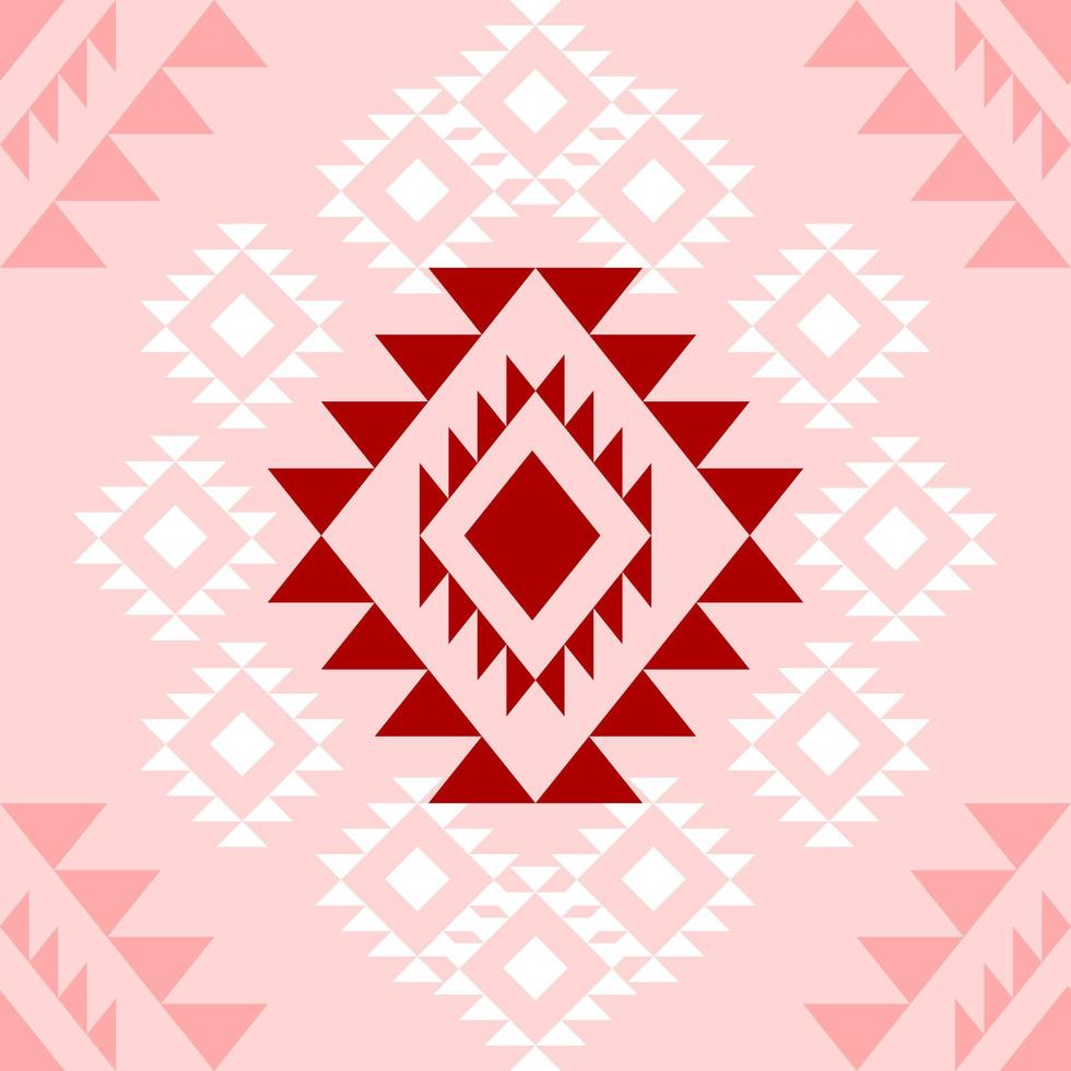 seamless geometric ethnic pattern design vector