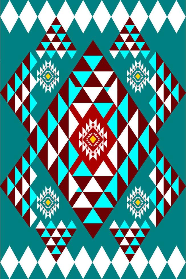 geometric ethnic pattern traditional design vector