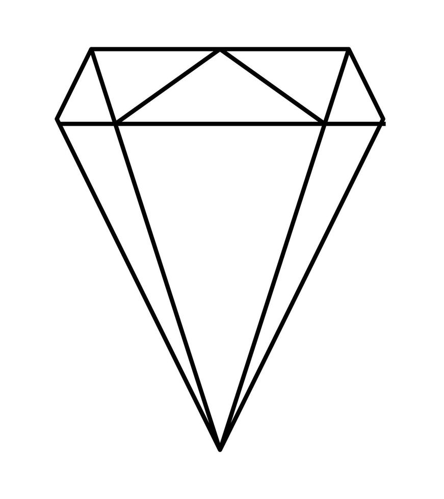 iconos de diamantes sobre fondo blanco vector