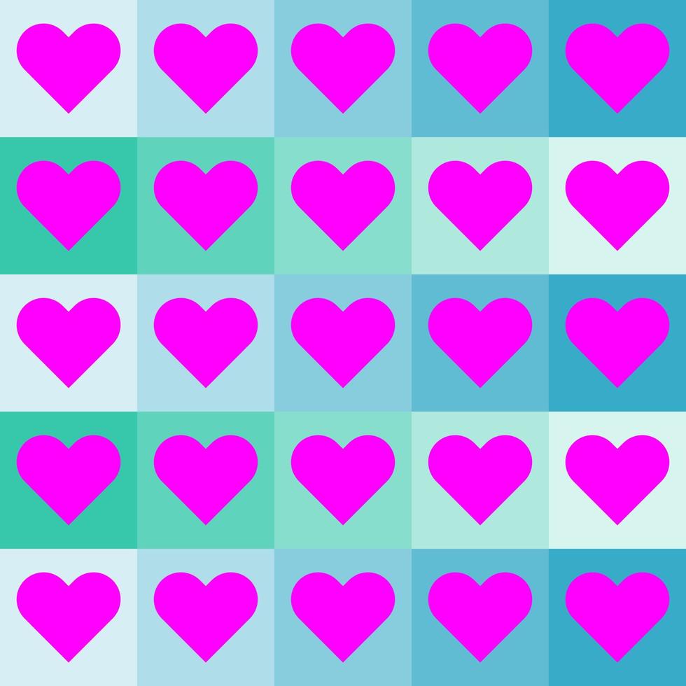 seamless pattern with hearts design vector