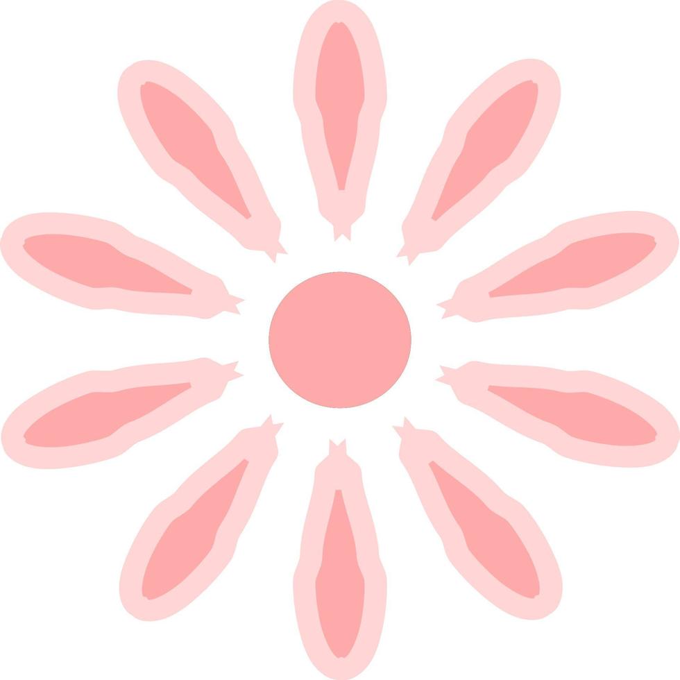 flower icon design vector