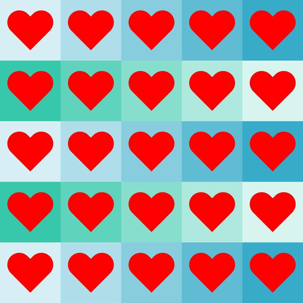 seamless pattern with hearts design vector