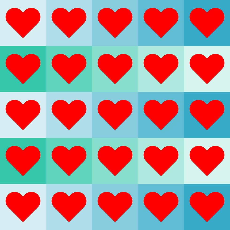 seamless pattern with hearts design vector