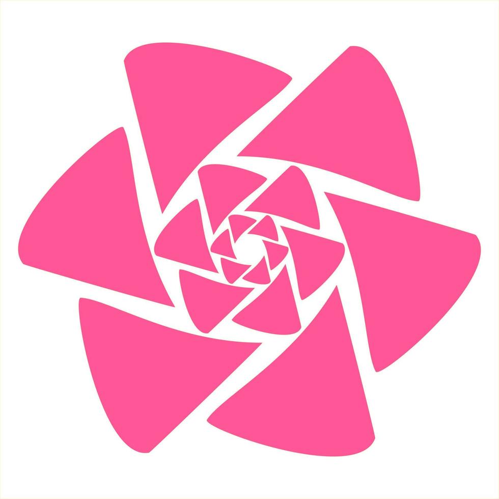 rose flower on white background vector