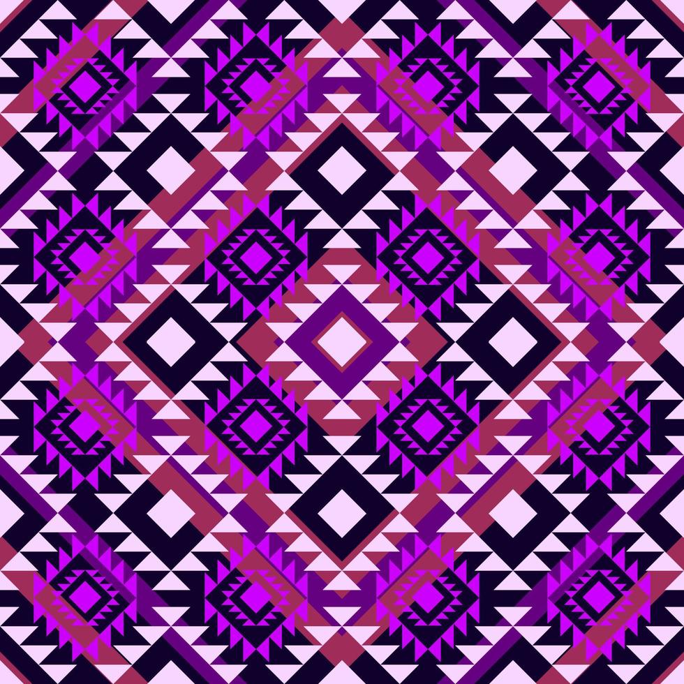 seamless geometric ethnic pattern design vector