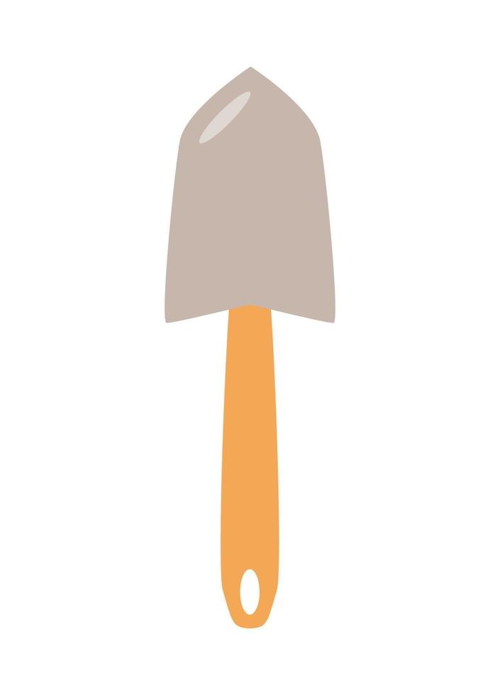 Shovel garden tool, vector illustration doodle style gardening tools.