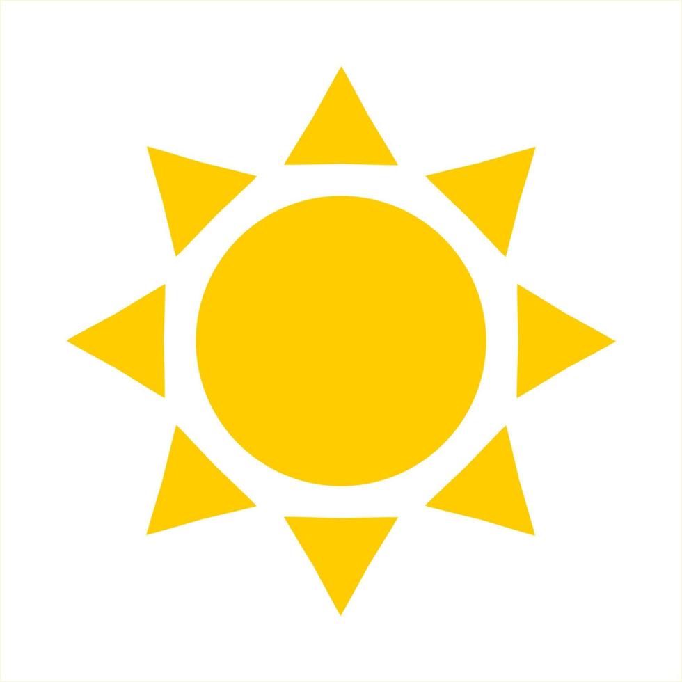 sun icon design vector