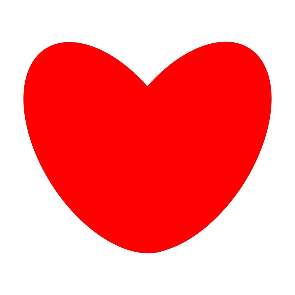 red heart design vector