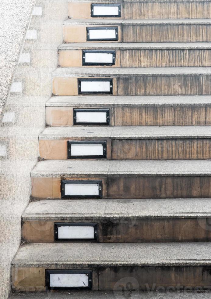 Modern staircase with light frame photo