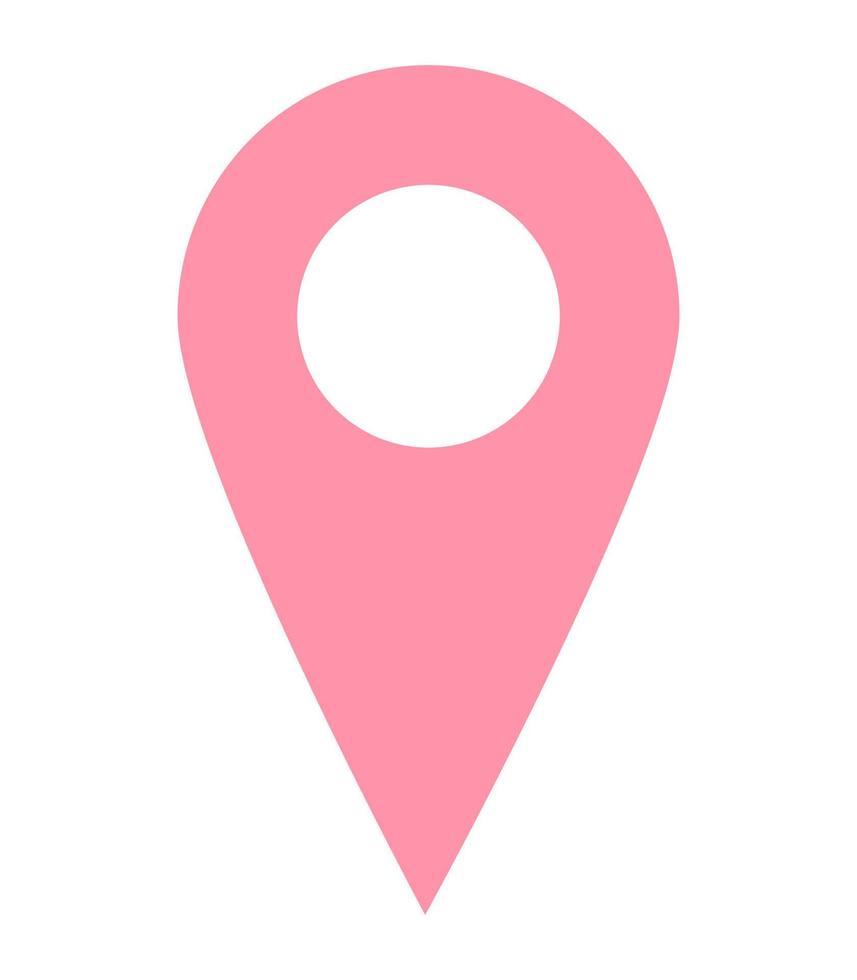 map location icon with pin vector