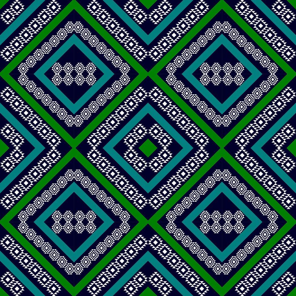 seamless geometric ethnic pattern design vector
