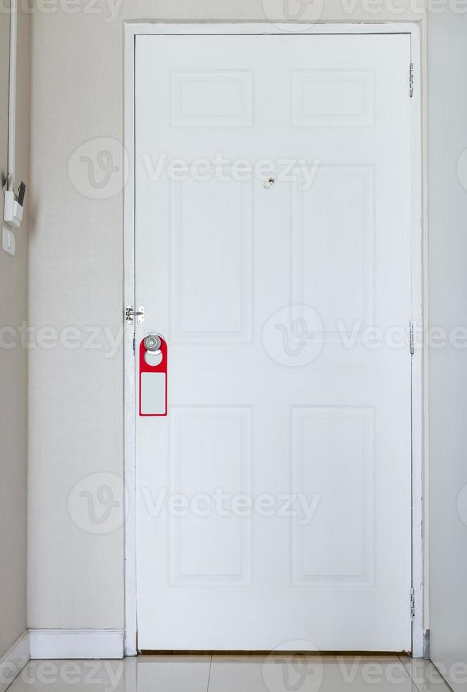 White wooden door photo