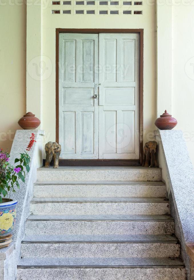 Small concrete staircase. photo