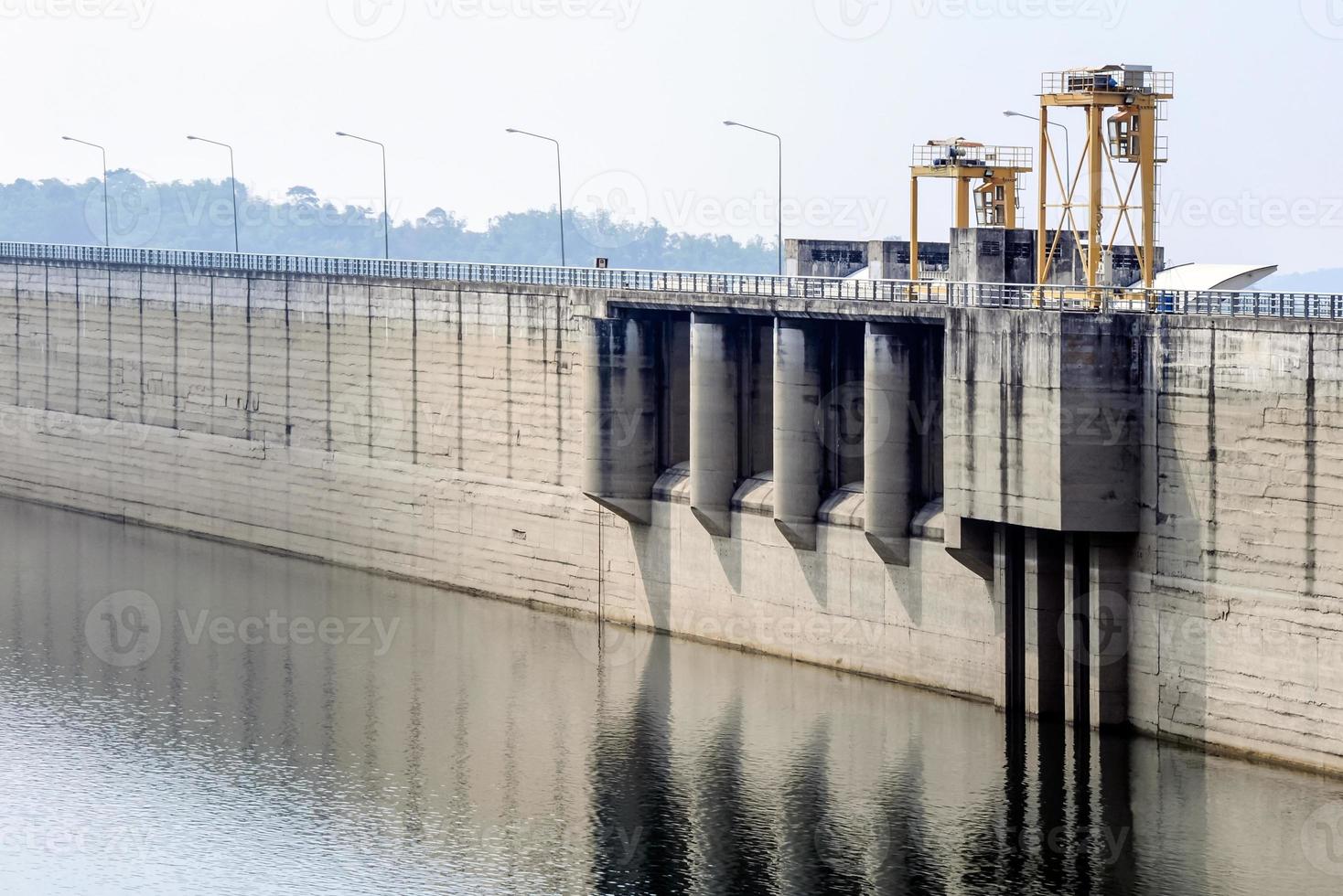 Concrete dam wall photo