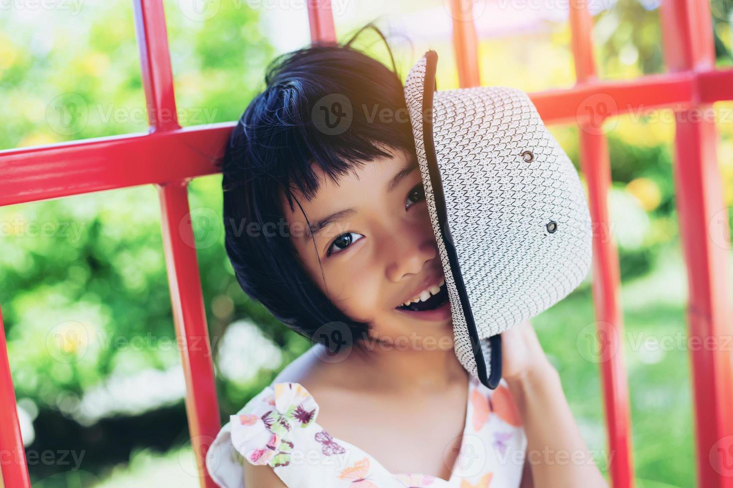Smiling beautiful girl portrait stock photo