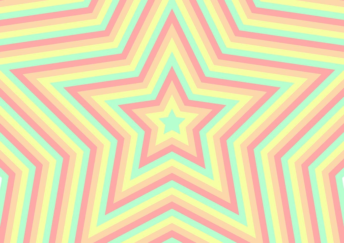 Fondo de estrella colorida con tema abstracto vector