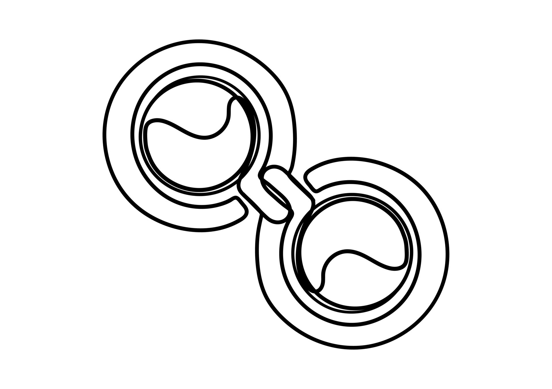 illustration of two cups of coffee in one line style 7963429 Vector Art