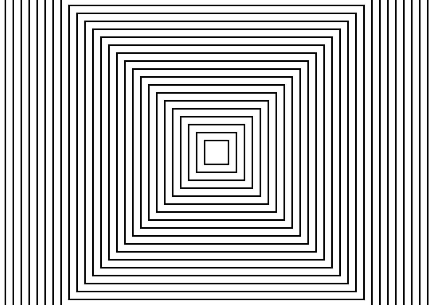 square abstract line background vector