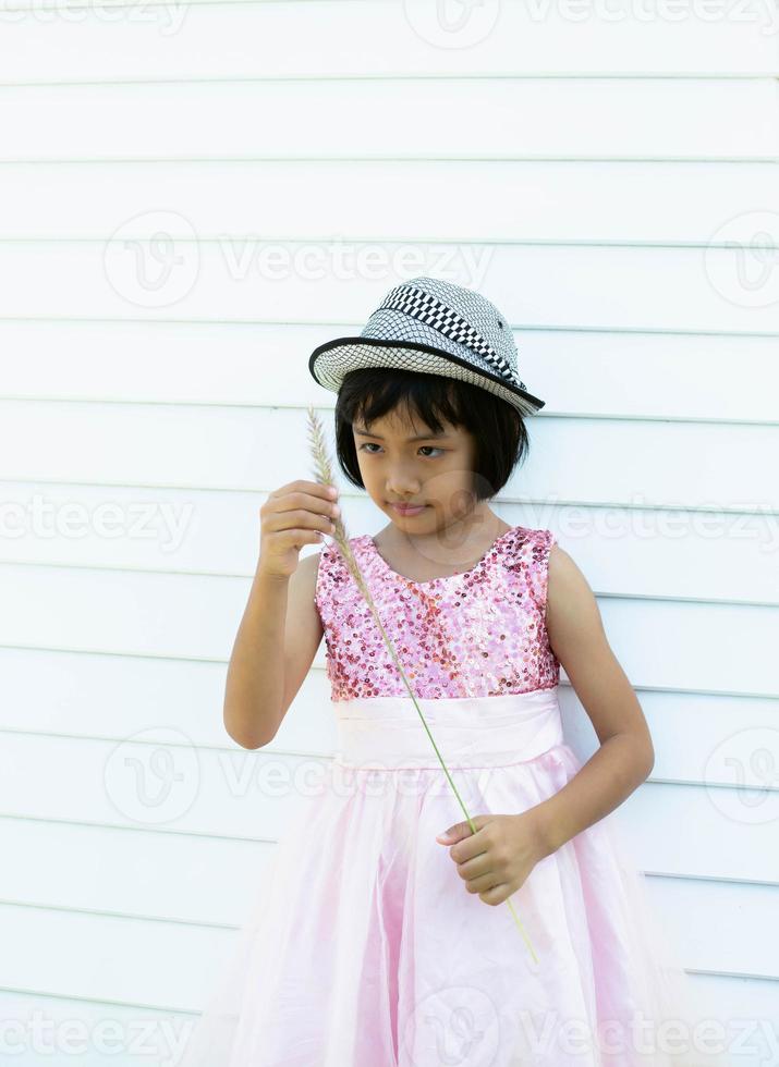 hermosa niña sonriente retrato foto de archivo