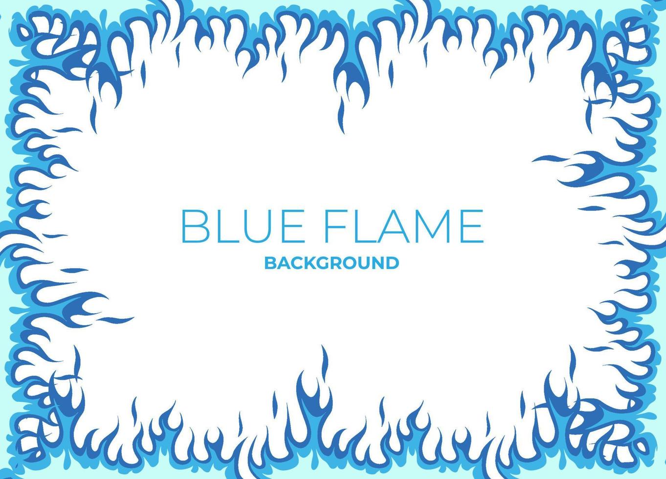 Set of blue flames vector illustration element, background, frame, effects, layout. Vector eps 10. Cartoon of flames.