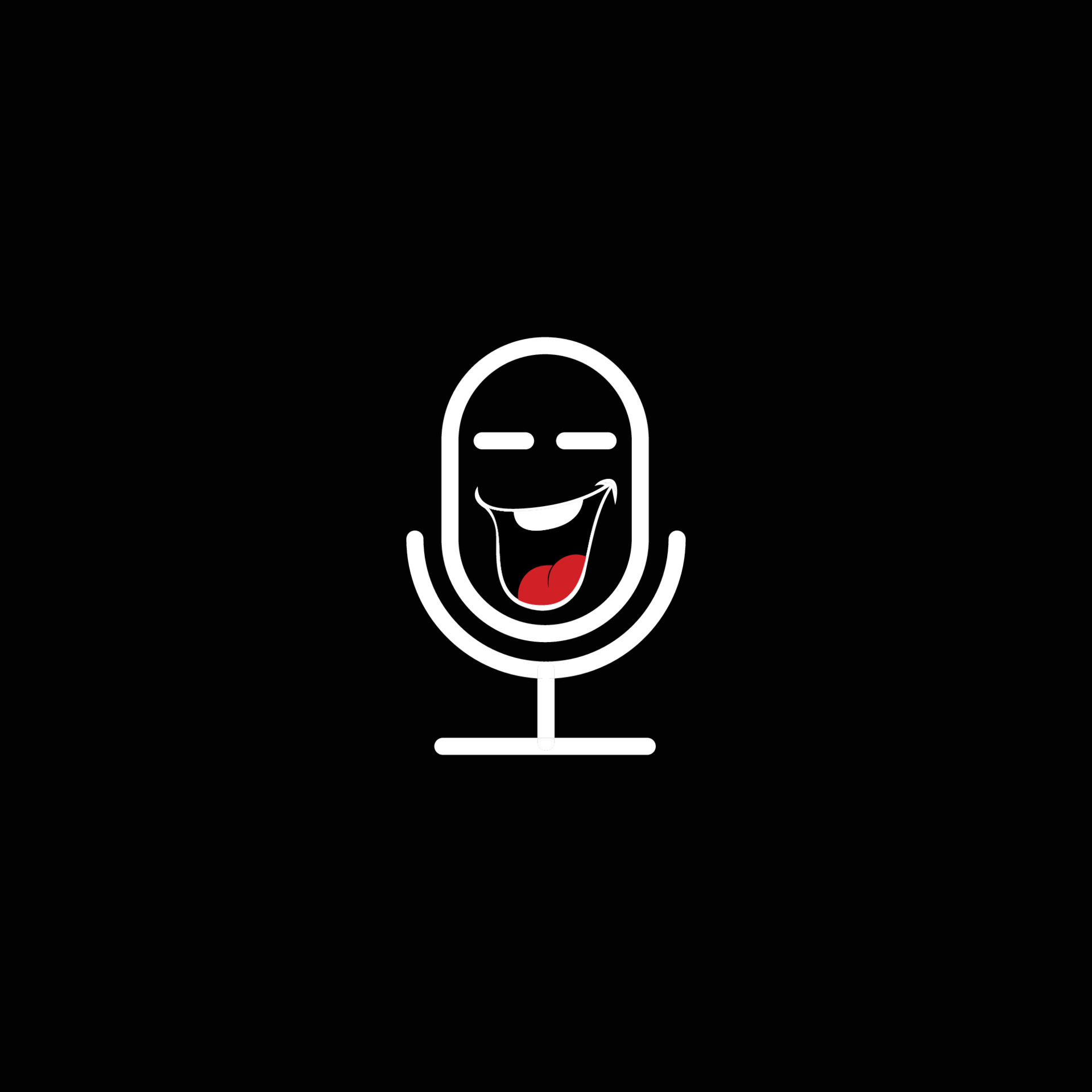 Mic design with black background Illustration logo 7964831 Vector Art