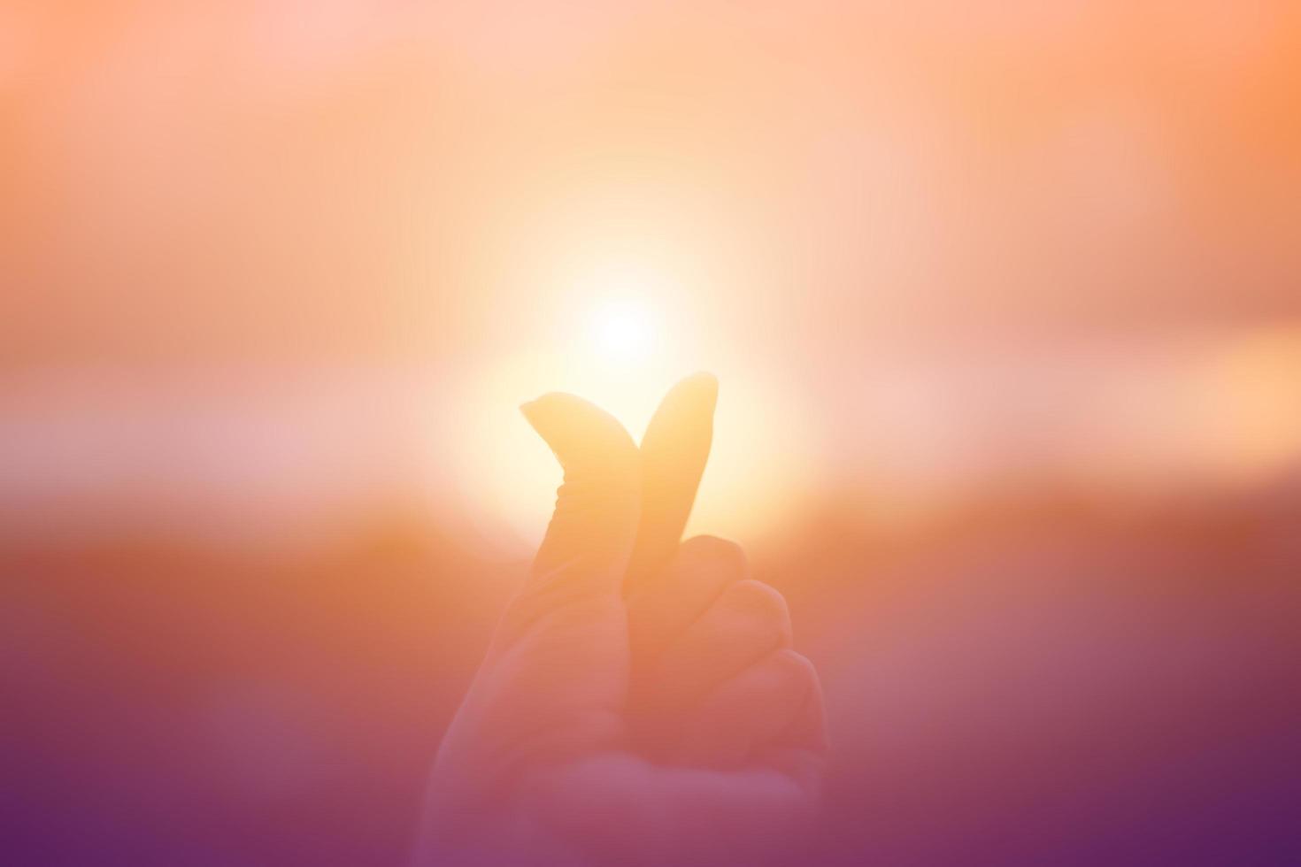 hands-shape for the Sun. photo
