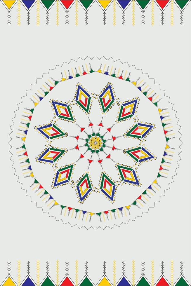 alfombra marroquí. seamless, colorido, patrón, de, tradicional, bereber, geométrico, decoraciones vector