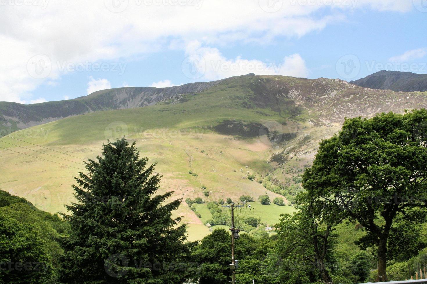 A view of the Wales Countryside near Tryfan photo