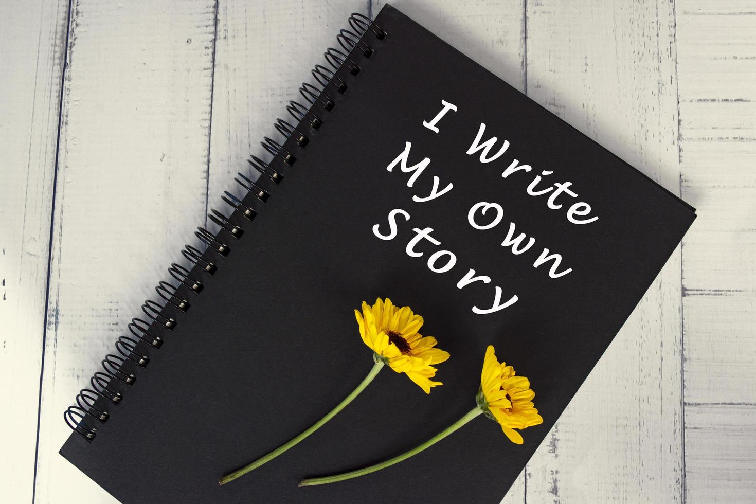 Motivational and inspirational quote - I write my own story. photo