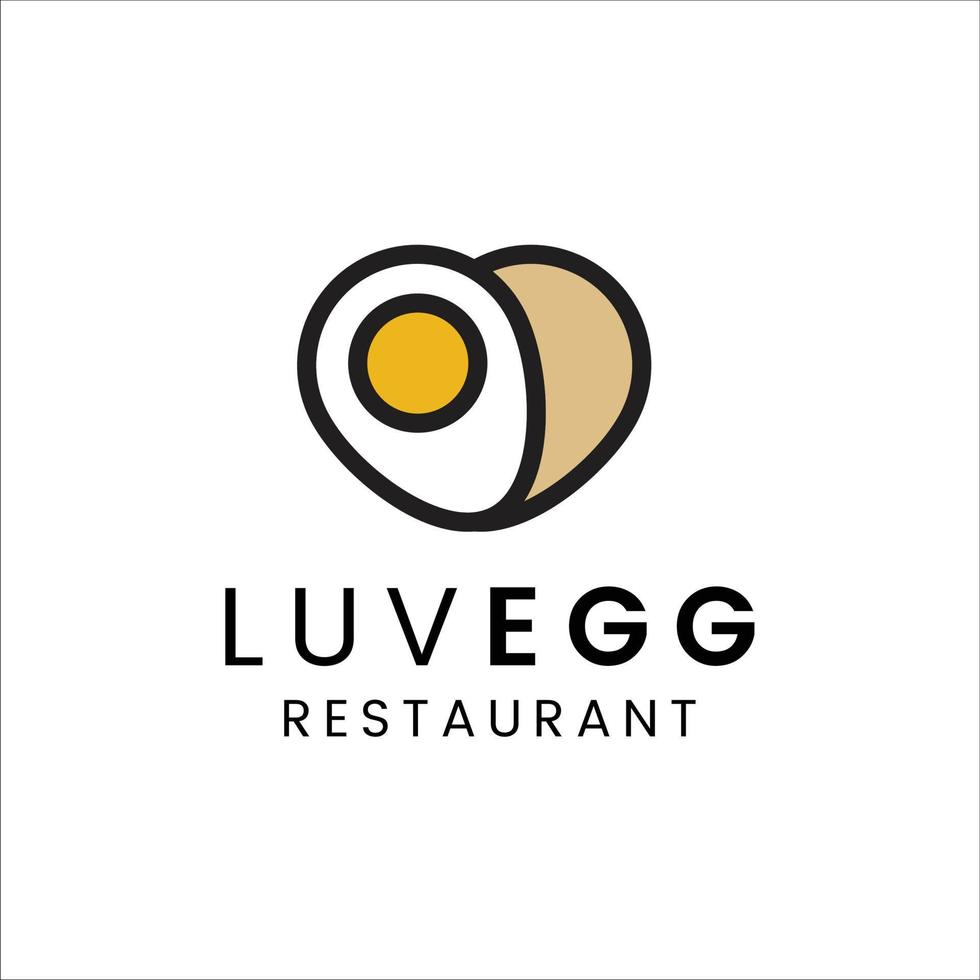 love egg logo vector