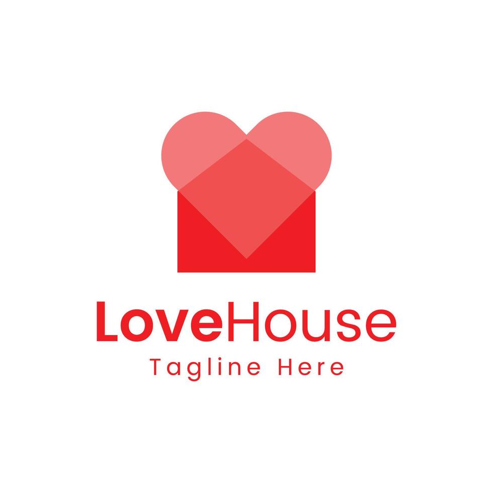 love house logo vector