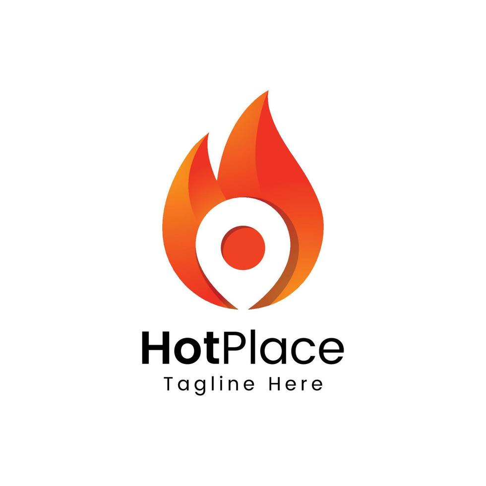 hot place logo vector