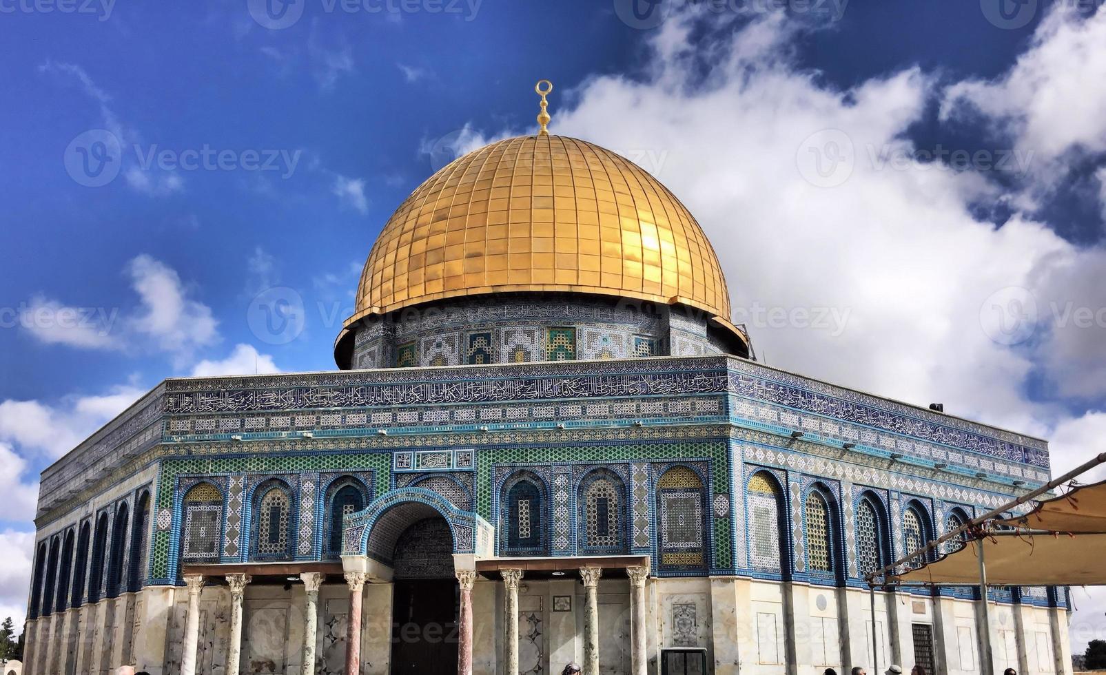 A view of the Dome of the Rock in Jerusalem photo