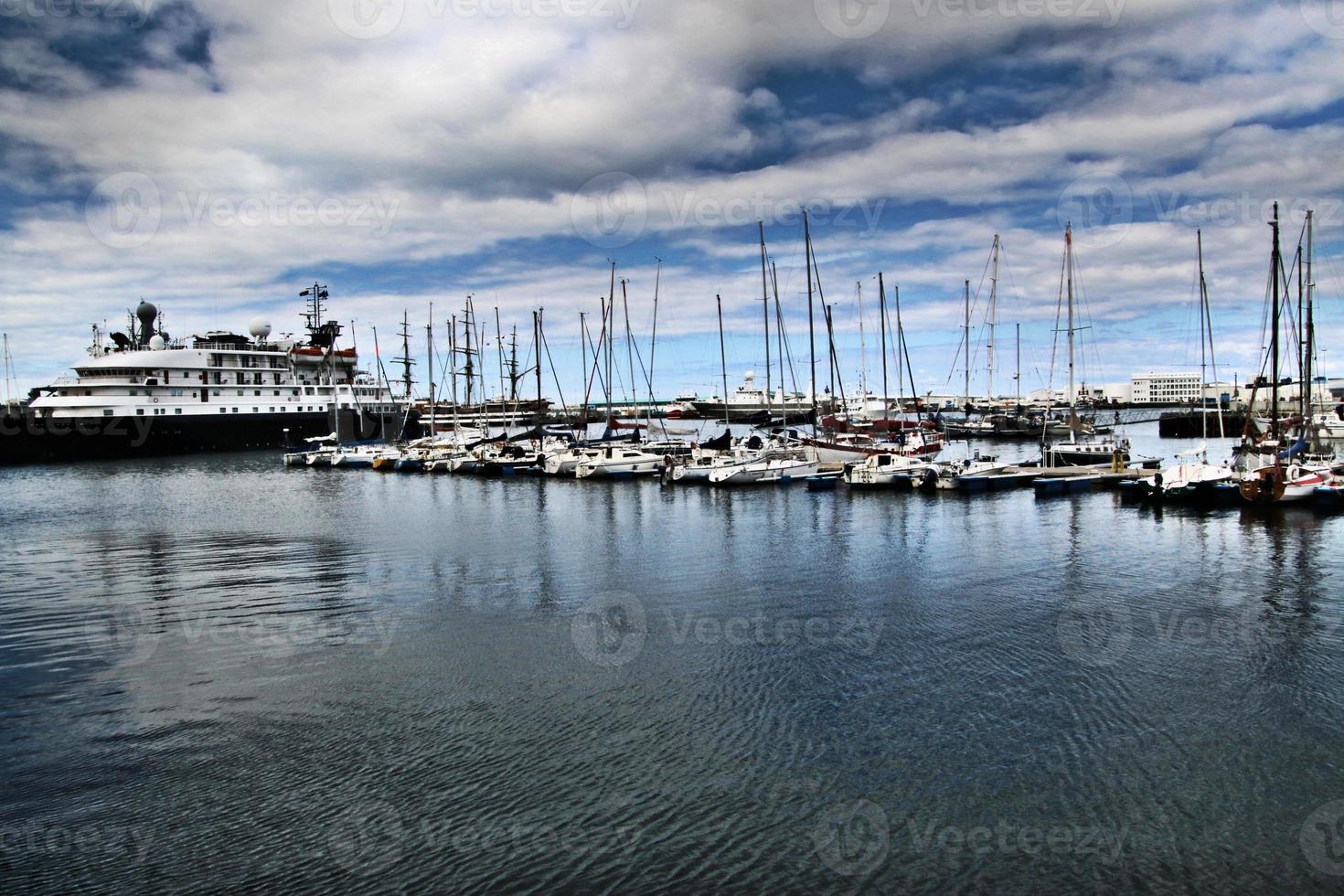 A view of Reykjavik in Iceland photo