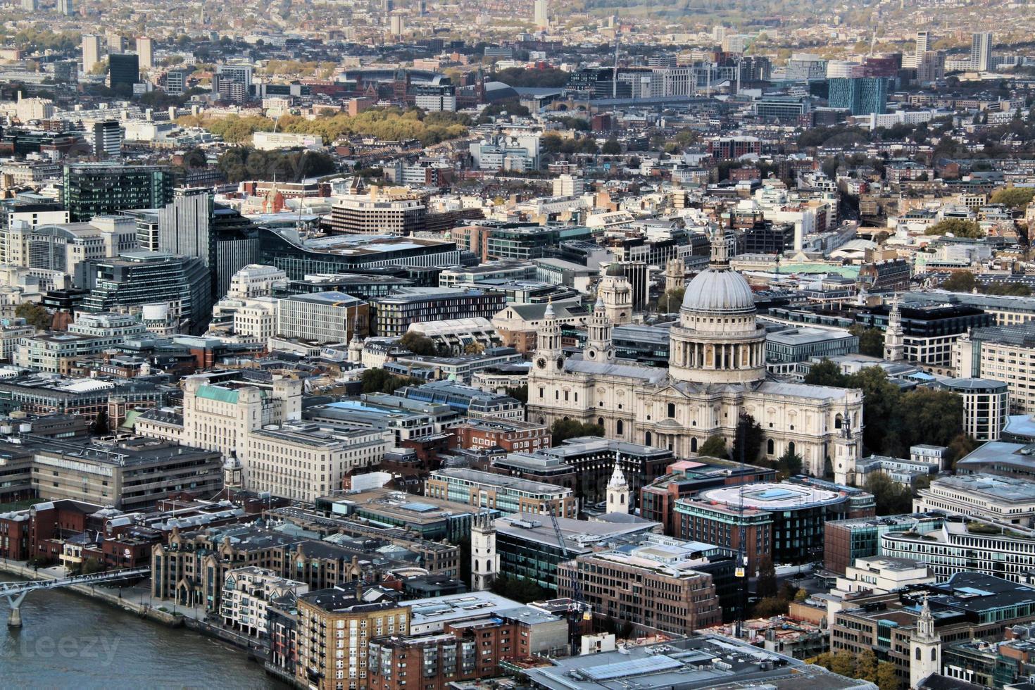 una vista aerea de londres foto