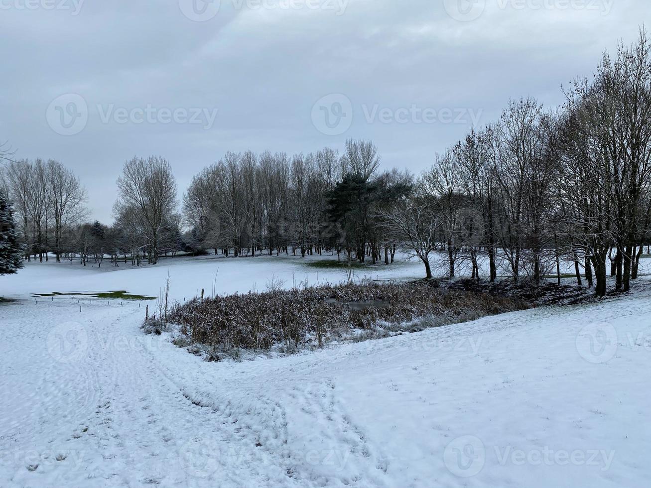 A view of the Whitchurch Countryside in the snow photo