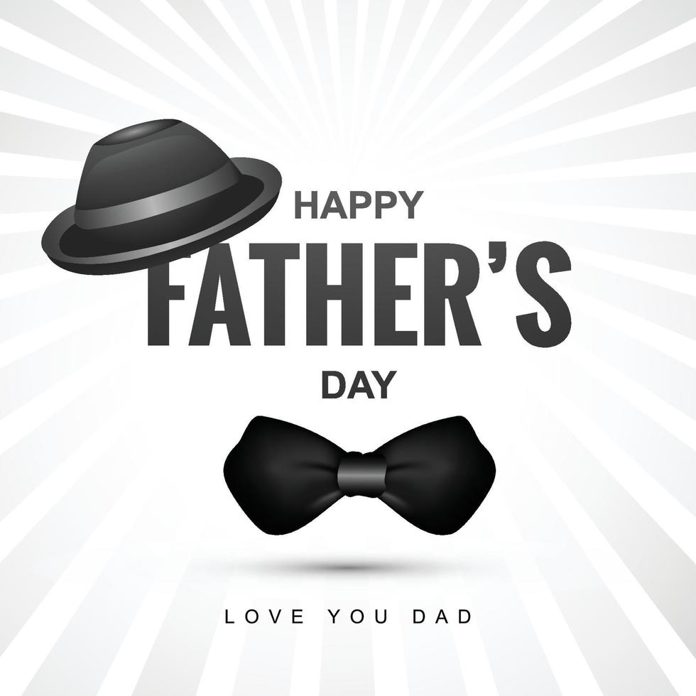 Elegant happy fathers day card background vector